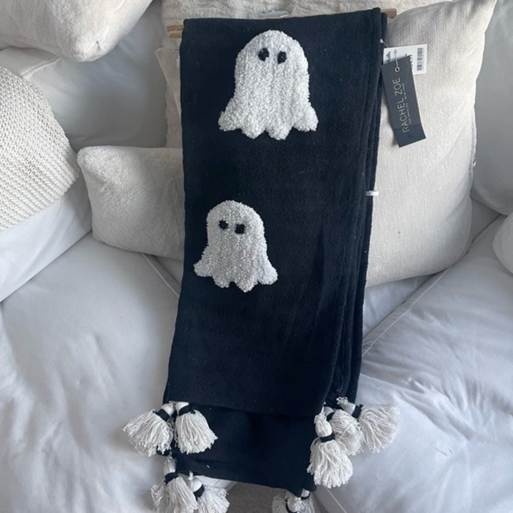 COPY - Ghost Blanket with Tassels